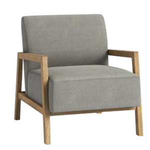 Un canapé individuel en teck et mousse souple pour se détendre au bord d'une piscine calme, dans un style simple, moderne et durable. - Product Image 3