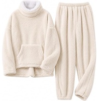 Ensemble de pyjamas respirants et amples pour femme, confortables pour l'hiver, en peluche douce et sexy, comprenant une robe de nuit et un ensemble de pyjamas 2 pièces pour la détente
