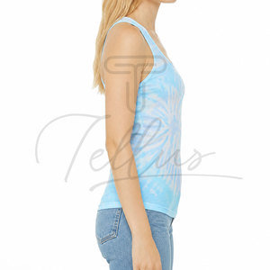 Débardeur Tie & Dye pour femmes, vente en gros, personnalisé pour femmes, débardeur de sport pour femmes, débardeur Tie & Dye personnalisé pour femmes - Product Image 2