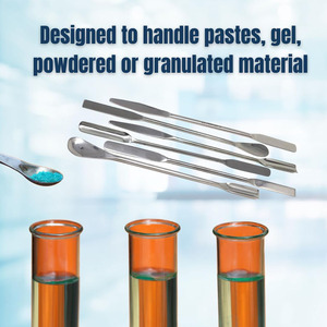 6 Espátulas de Laboratorio Multifuncionales de Acero Inoxidable, Cucharas de Muestreo de Doble Extremo de 9 Pulgadas de Largo, Utilizadas para Laboratorio - Product Image 6