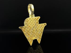 Pendentif pour homme en alliage, style Hip Hop, motif Couronne Urbaine, serti de diamants, style Bling Intense, thème Chrétien - Product Image 4