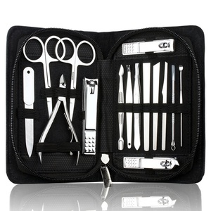 Meilleur professionnel de luxe français Long hommes hommes voyage soins des ongles manucure pédicure coupe-ongles cadeau Kit d'outils produit - Product Image 4