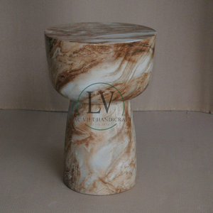 High Quality Unique Painted Cement Side <b>Table</b> for Living Room Outdoor Garden <b>Stool</b> Wholesale Price from Vietnam - Product Image 3