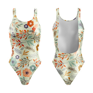 Custom Printed Designs OEM ODM Eco Friendly Breathable Anti Bacterial Windproof Scoop Neck 1 Piece Front Seamless Beachwear <b>Set</b> - Product Image 4