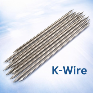 Juego de 10 Alambres de Kirschner de Acero Inoxidable con Rosca Parcial, Instrumentos Veterinarios de Ortopedia - Product Image 3