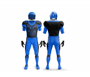 Maillots de football américain de qualité professionnelle, ensemble complet d'uniformes d'équipe |   Ensemble de football avec maillot et pantalon |   Polyester respirant - Product Image 5