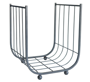 Meilleures ventes : Porte-bûches d'extérieur et d'intérieur en acier noir thermolaqué de qualité supérieure, pour décoration intérieure et ensembles de cheminée, taille personnalisée - Product Image 5