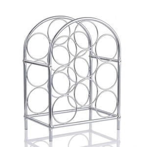 Black Metal 3-Tier Stackable Freestanding Wine <b>Rack</b> 12 Bottle Capacity Wine Storage Organizer For Kitchen Countertop Home & <b>Bar</b> - Product Image 2