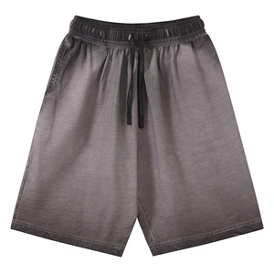 Shorts décontractés 100% coton, toile respirante, mi-longueur, uni, tricoté, avec fermeture éclair, vêtements pour hommes - Product Image 6