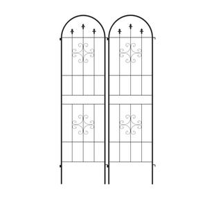 Enrejado de Jardín de Metal Negro Más Vendido para Rosas, Uvas, Glicinias y Plantas Trepadoras, Patrón Cuadrado, Tamaño y Forma Personalizados - Product Image 1