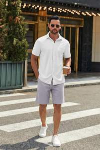 Pantalones Cortos Bermuda Deportivos para Hombre, Elásticos, Casuales, Resistentes al Viento, de Secado Rápido, Tela de Algodón Suave y Transpirable, para Gimnasio, Entrenamiento y Running - Product Image 3