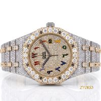 Montre de luxe mécanique squelette baguette 41 mm avec cadran arabe unique, unisexe, argentée, entièrement pavée de moissanite, mouvement ETA