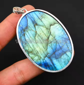 Colgante de labradorita natural, joyería de plata de ley 925, colgante hecho a mano, colgante para mujer, regalo de aniversario, regalo para ella - Product Image 5