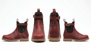 Botas de Moto de Cuero Genuino de Último Diseño, Estilo Vintage Casual con Hebilla y Correa, Duraderas para Exteriores, Antideslizantes, para Trabajo y Conducción, Impermeables y con Buen Agarre - Product Image 5