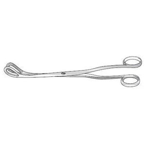 Autoclavable Curved Fenestrated Jaws McClintock <strong>Ovum</strong> <strong>Forceps</strong> 241mm For C-sections Postpartum Surgical Procedures - Product Image 4