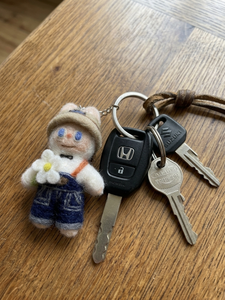 Handmade Needle Felted <b>Wool</b> Rabbit Keychain with 100% <b>wool</b> Filling Customizable Height-Eco-Friendly Unisex Gift Promotional Item - Product Image 4