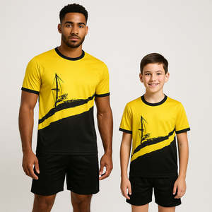 Ensemble d'uniformes de football personnalisables, légers et respirants - 100% polyester, toutes saisons - Product Image 3