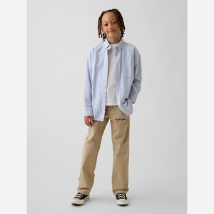 Pantalon skinny super extensible pour uniforme scolaire de filles en kaki - Product Image 5