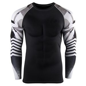 Reasonable Price Solid Color Men Rash Guard 2026 New Arrival Custom Design Breathable Material Men Rash Guards Customized - Product Image 2