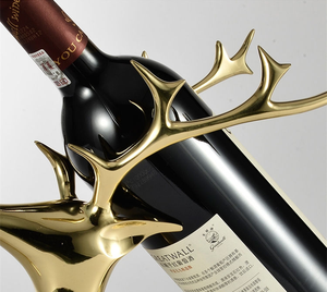 Decoración de Mesa, Soporte de Metal Decorativo con Forma de Ciervo para Exhibición de Botellas de Vino, para Decoración del Hogar y Hoteles - Product Image 3