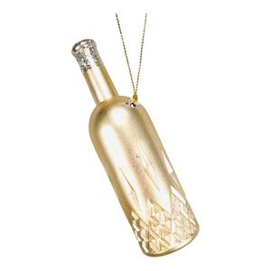 Adorno Navideño de Año Nuevo, Copa de Vino Acrílica 3D con Copo de Nieve Plateado y Baño de Oro Mate, Torre de Martini con Letras Decorativas - Product Image 1