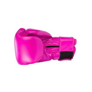 Gants de boxe en cuir rose à doigts entiers avec sangle de poignet personnalisable pour l'entraînement unisexe - Product Image 3