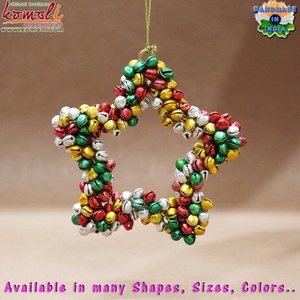 Hot Item Christmas Wreath Made of Brushed Gold Jingle Bells, Decorative Bells Wreath <b>for</b> Home Garden Outdoor Holiday Decoration - Product Image 5