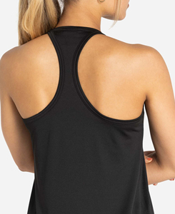 Débardeur en polyester tricoté pour femme, col rond, dos nageur, couleur unie, respirant, écologique, personnalisable, haute qualité - Product Image 5