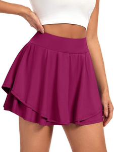 Womens Fitness Skort With Pockets Quick Dry Breathable Running Tennis Sports Clothing - Product Image 2