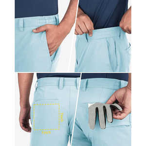Shorts de sport personnalisés pour hommes, vêtements de golf et d'entraînement, 100% coton, anti-UV, fabrication OEM Pakistan, export. - Product Image 5