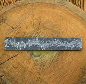 Barra de Acero Damasco Forjada a Mano, 25 x 5 cm, 0.5 mm de Grosor, 193 mm de Longitud Total, para Fabricación de Cuchillos, Forja de Hojas Personalizadas - Product Image 1