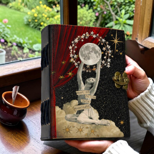 Diario Personalizado Grimoire de Luz Lunar, Libro de Sombras, Cuaderno de Cuero, Libro de Hechizos Celestiales, Diario de Escritura, Regalo - Product Image 5