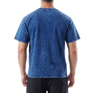เสื้อยืดผู้ชายทรงเรียบง่าย ล้างสีแบบแอซิดวอช คอกลม ผ้าฝ้าย ทรงปกติ น้ำหนักเบา สวมใส่สบายๆ ทุกวัน แฟชั่นฤดูร้อนสำหรับผู้ชาย - Product Image 2