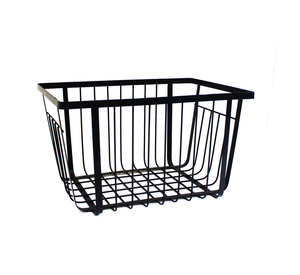 Panier en métal rond personnalisé pour le rangement de la cuisine, accessoires de cuisine et présentoir décoratif pour comptoir - Product Image 4