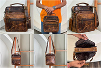 ¡Novedad de 2025! Bolso de hombro de viaje personalizado, bolso de mensajero de moda de cuero genuino para hombre, bolso cruzado pequeño de diseñador para hombre