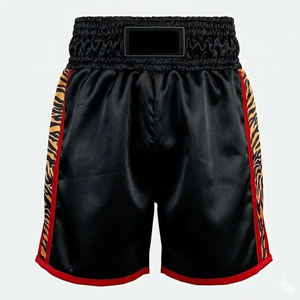 กางเกงชกมวยระบายอากาศได้ดี กางเกงกีฬาฝึกซ้อม MMA ปักชื่อได้ตามต้องการ กางเกงต่อสู้ออกแบบเองได้ - Product Image 1
