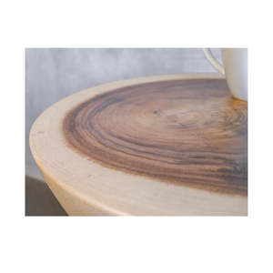 Premium Handcrafted Natural Solid Suar Wood Hourglass Shape <b>Stool</b> Side Table for Luxury Living Rooms - Product Image 5