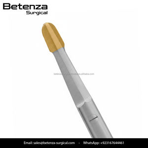 กรรไกรยกกระชับใบหน้า Solz Gold Tip Manual Stainless Steel Tungsten Carbide - ชุดเครื่องมือสำหรับศัลยกรรมตกแต่งใบหน้า ใบมีดโค้ง 20 ซม. - Product Image 3