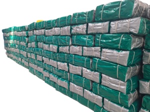 Indian Manufacture Multi-layer PE Coated Tarpaulin 12x12 Mesh <b>Fabric</b> Grommets <b>Waterproof</b> Tear-Resistant Lightweight 300gsm - Product Image 5