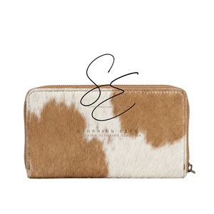 Cartera de mano de cuero repujado premium con cremallera, estilo vaquero, larga, para uso diario, monedero de cuero occidental para mujer - Product Image 4