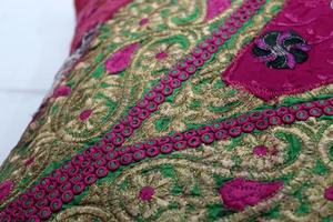 Funda de cojín hecha a mano Khambadiya Patchwork funda de cojín sofá decoración Boho tela de algodón - Product Image 4