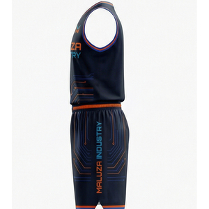 Ensemble short et maillot de basketball personnalisé OEM, respirant, grande taille, séchage rapide, uniforme de sport unisexe, fournisseur en gros - Product Image 5
