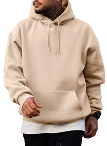 Sudadera con Capucha Extra Grande para Hombre, Color Sólido, Logotipo, Algodón, Venta al por Mayor, Múltiples Colores Disponibles, Ropa Urbana Unisex - Product Image 2