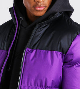 <b>Men's</b> Winter Puffer Jacket Fur Collar Quilted Down Alternative <b>Coat</b> Zip Up Outerwear <b>Men's</b> Premium Quality Solid Zip up Oversize - Product Image 5