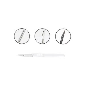 Asa de Repuesto Premium BP No. 3 - Mango de bisturí Bard-Parker de acero inoxidable para soporte de hojas quirúrgicas de precisión, mango de bisturí BP - Product Image 2