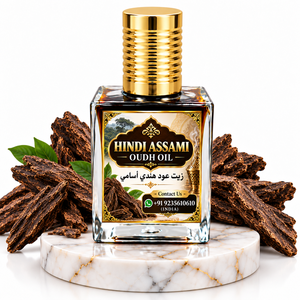 Aceite de Oud Hindustani de Lujo Aloura Oils - Aceite Natural Orgánico 100% Puro Destilado al Vapor en Botella Cuadrada con Aroma a Tierra - Product Image 3