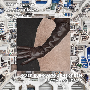 Gants d'hiver élégants et décontractés pour femmes en cuir de vachette de qualité supérieure, compatibles écran tactile, pour la conduite en extérieur – Vente en gros usine - Product Image 4