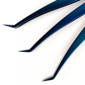 Nouvelles pinces en acier inoxydable durables en vrac, pointe lisse texturée, longueur 10 mm, pour extensions de cils et soins personnels, couleur personnalisable - Product Image 5