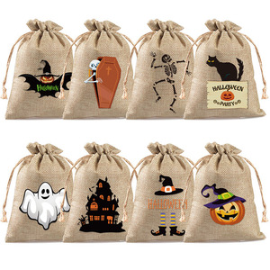 Bolsa <span class=keywords><strong>de</strong></span> Yute al por Mayor 10x15cm, Bolsa <span class=keywords><strong>de</strong></span> Cuerda <span class=keywords><strong>de</strong></span> Yute Personalizable con Logotipo <span class=keywords><strong>de</strong></span> <span class=keywords><strong>Terror</strong></span>, Bolsa <span class=keywords><strong>de</strong></span> Regalo para Decoración <span class=keywords><strong>de</strong></span> Halloween, Empaque <span class=keywords><strong>de</strong></span> Dulces - Product Image 2