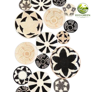 แผ่นตกแต่งผนังจากหญ้าทะเลแบบทอ - แผ่นหญ้าทะเลทำมือขายส่ง ของตกแต่งบ้านสไตล์โบโฮ - แผ่นหญ้าทะเล - Product Image 1